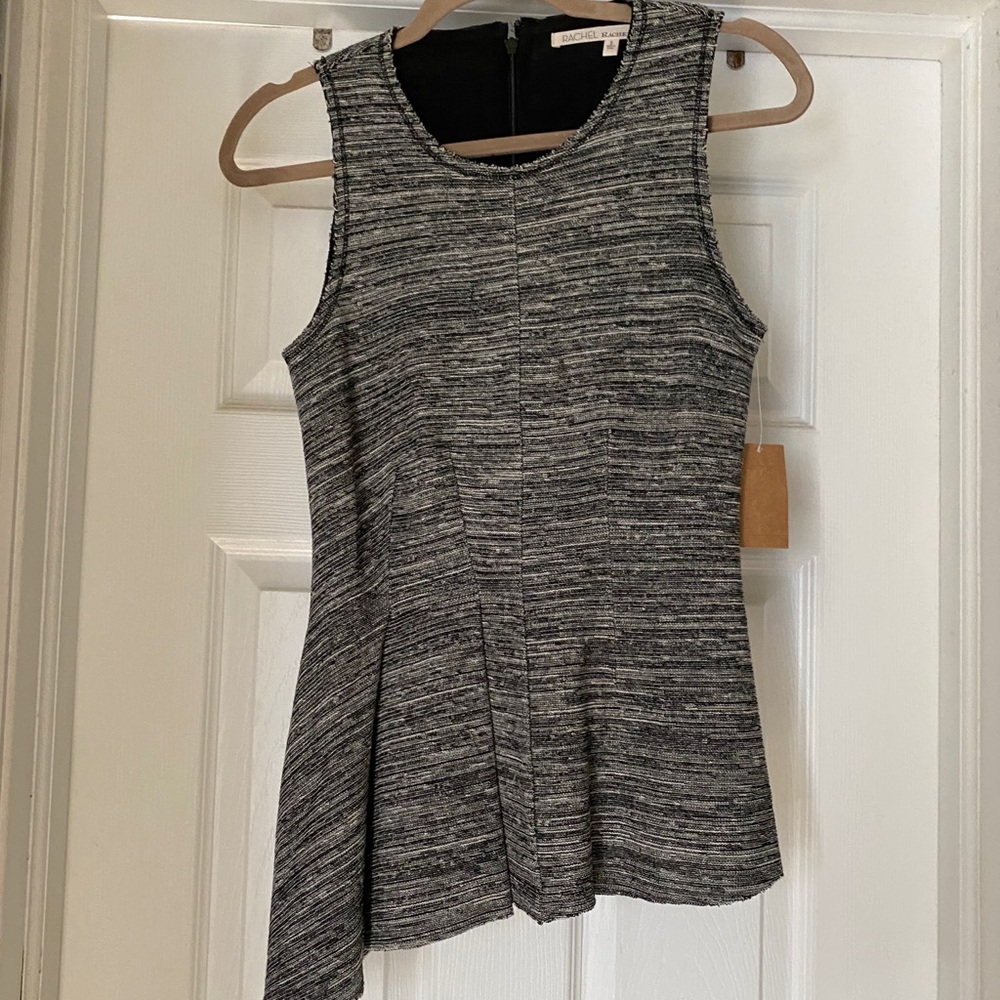 Rachel Roy peplum tweed top